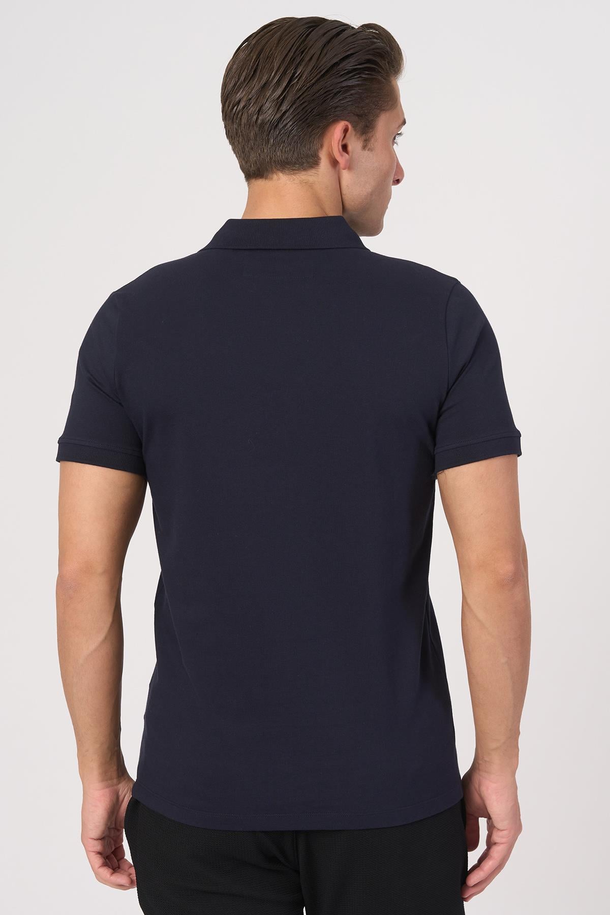 WHİTE STONE  2025-Y  2570-Y POLA YAKA TSHIRT    LACİ