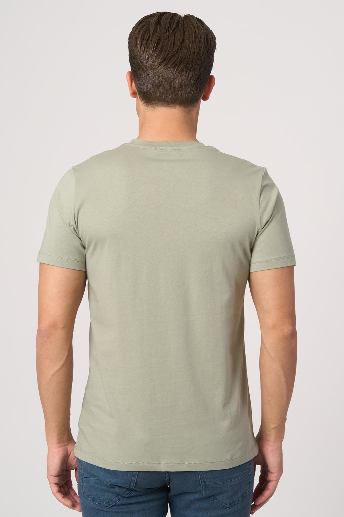 WHİTE STONE  2025-Y  3076  BİSİKLET YAKA TSHIRT    ÇAĞLA