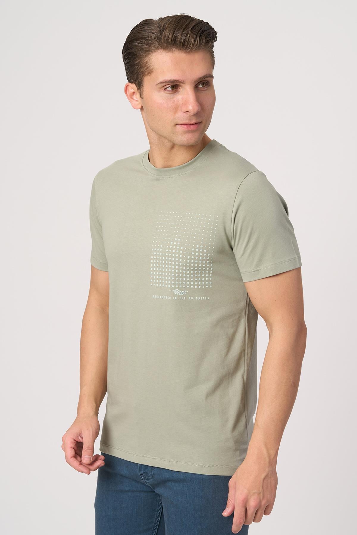 WHİTE STONE  2025-Y  3076  BİSİKLET YAKA TSHIRT    ÇAĞLA