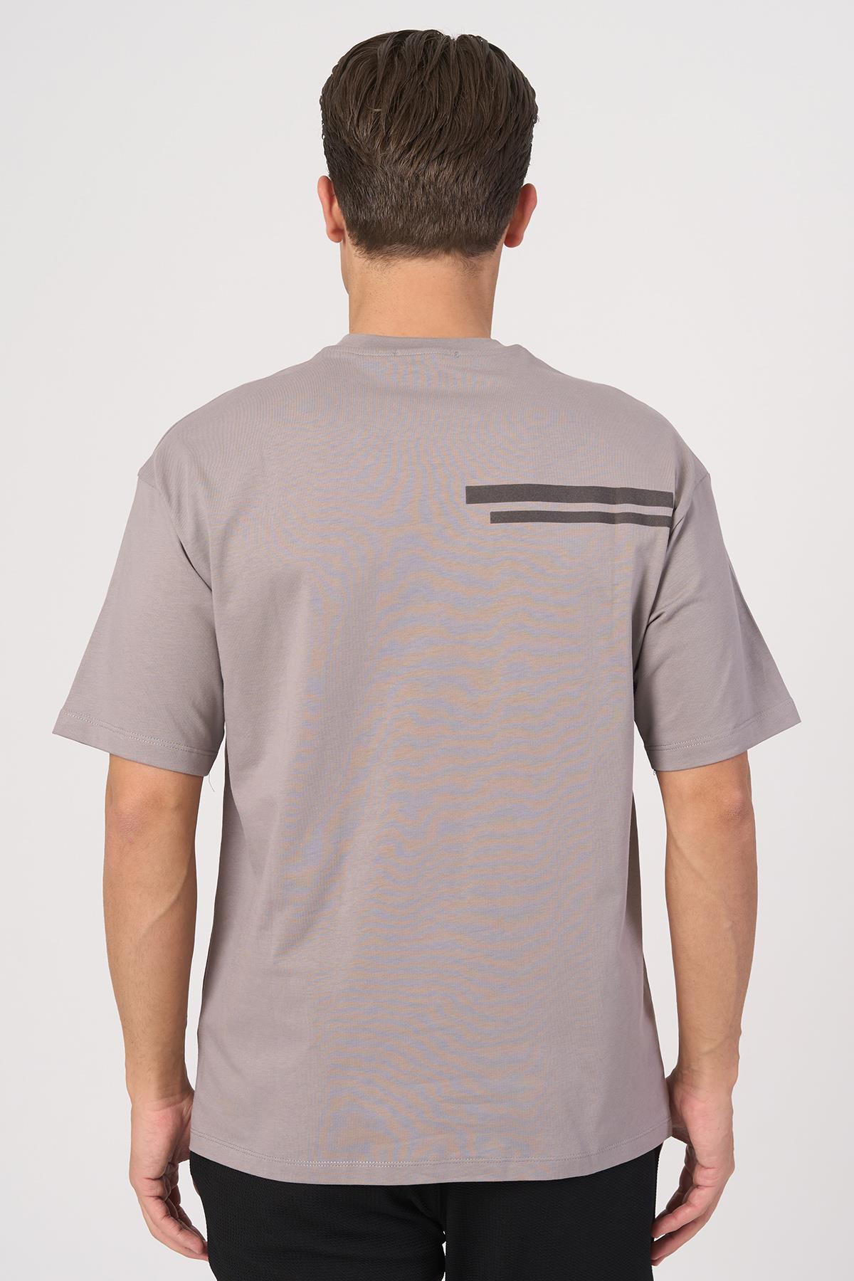 WHİTE STONE  2025-Y  3138  BİSİKLET YAKA TSHIRT    GRİ