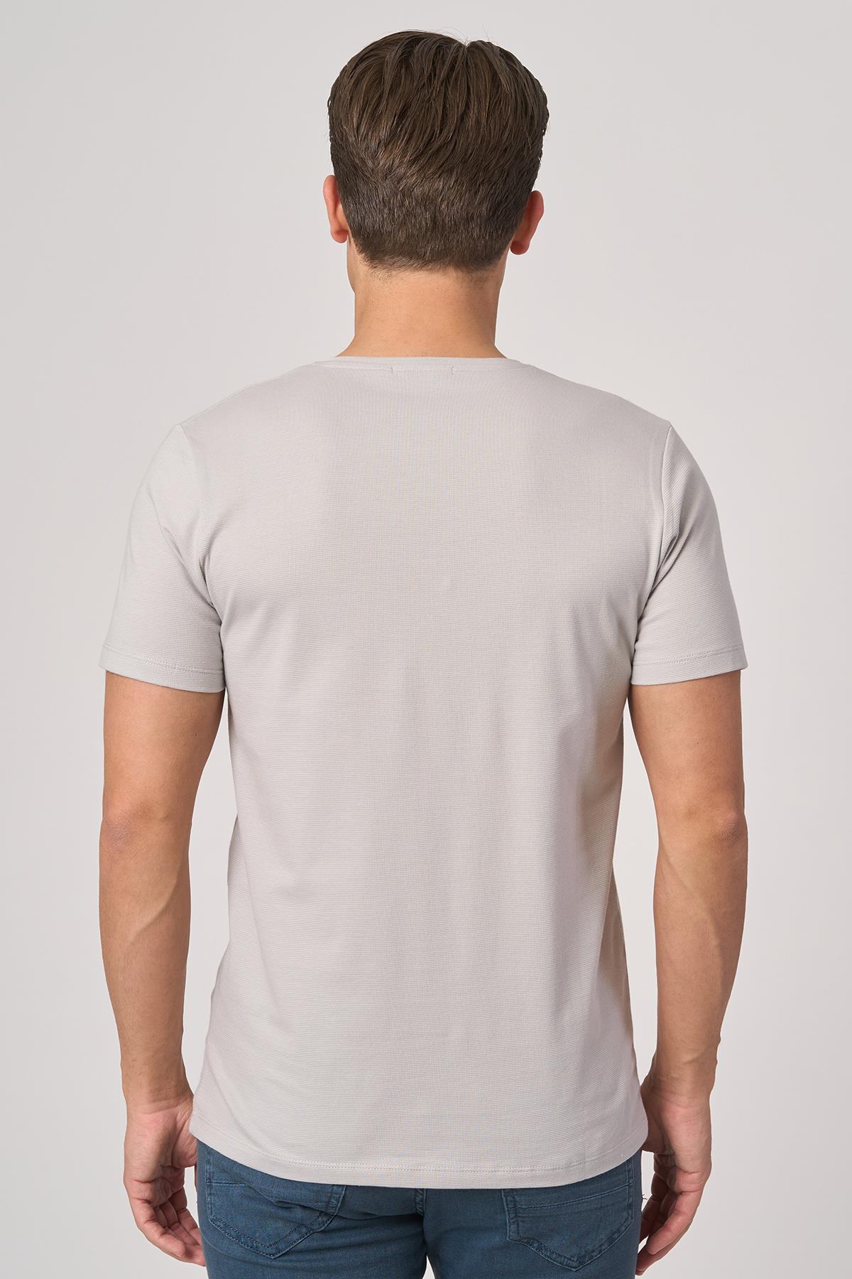 WHİTE STONE  2025-Y  3155  BİSİKLET YAKA TSHIRT    TAŞ