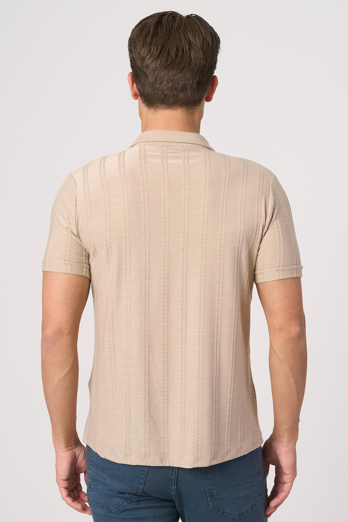 WHİTE STONE  2025-Y  3176-G GÖMLEK- TSHIRT    BEJ