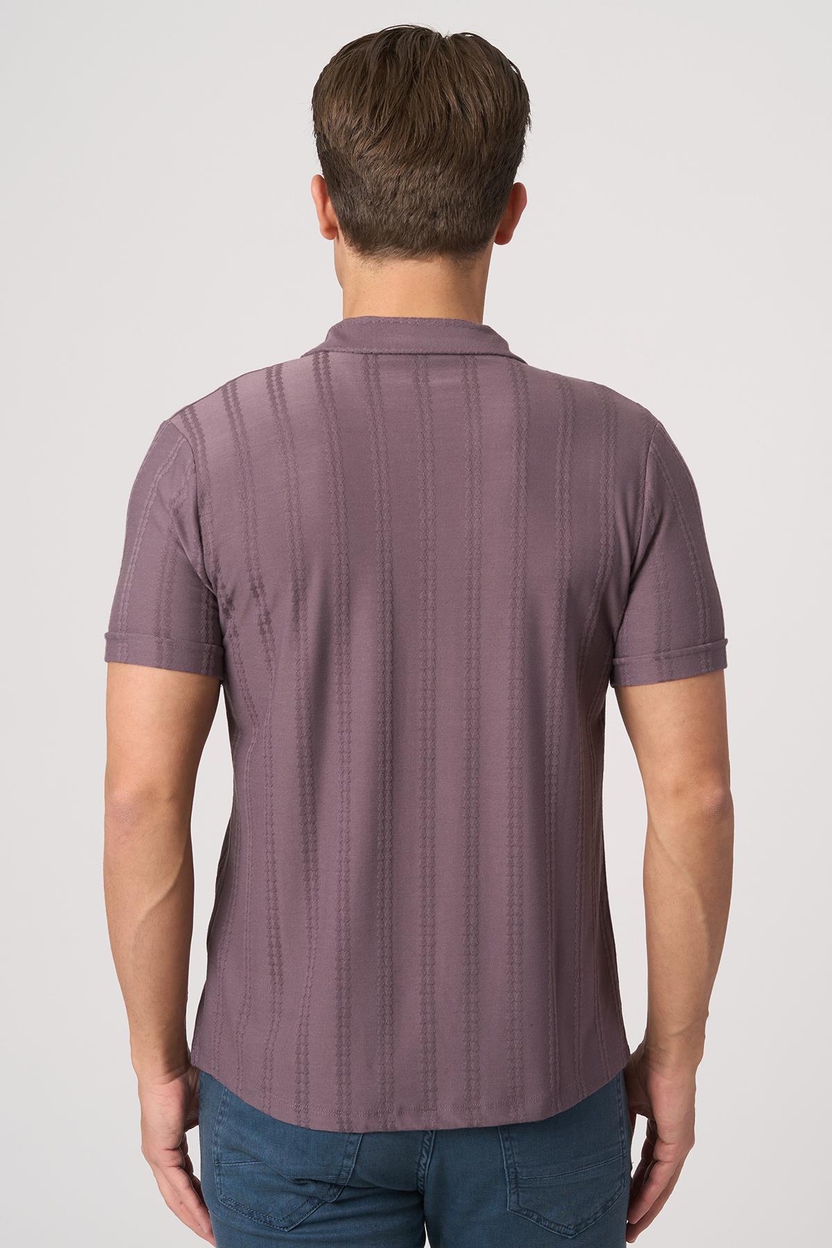 WHİTE STONE  2025-Y  3176-G GÖMLEK- TSHIRT    MOR