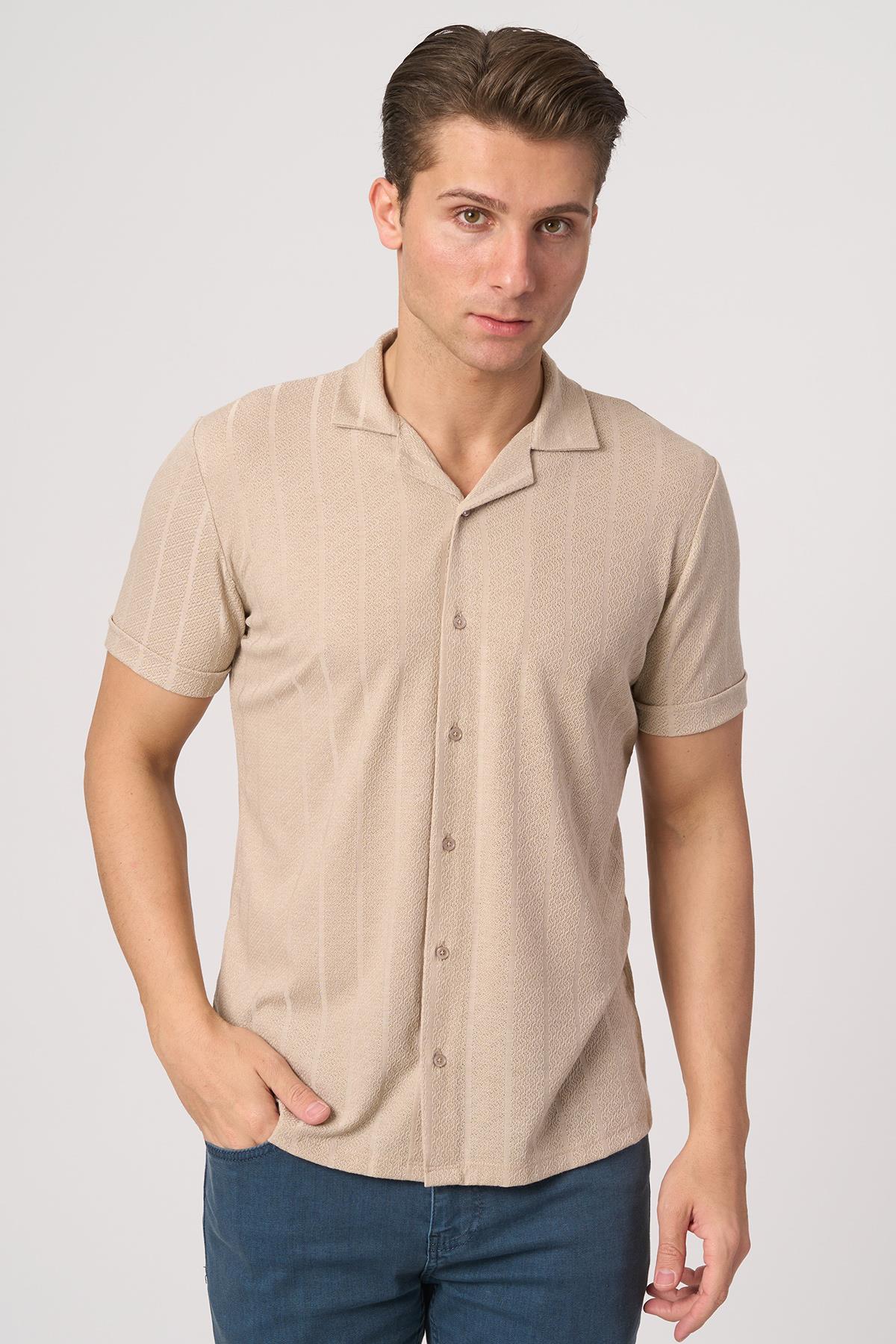 WHİTE STONE  2025-Y  3200-G GÖMLEK- TSHIRT    BEJ