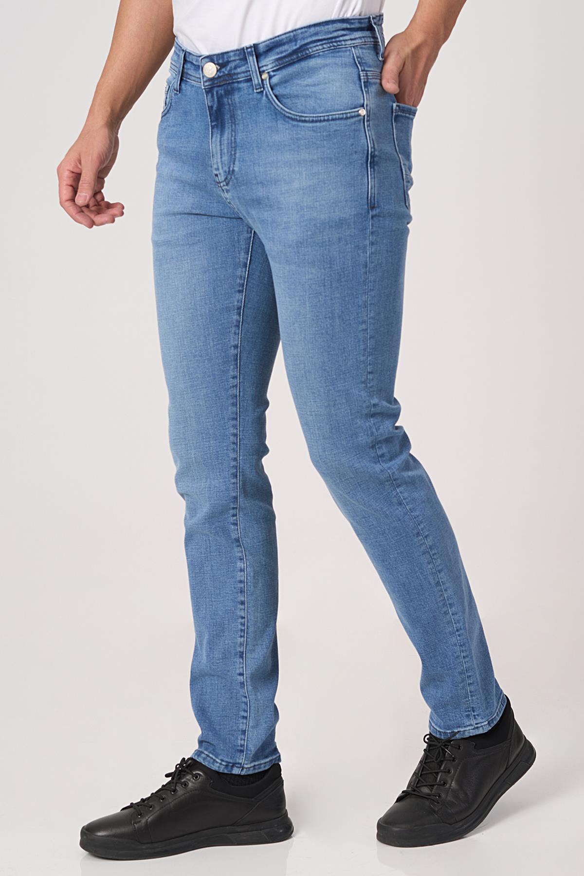 WHİTE STONE  2025-Y  J2509 MDL5  JEAN PANTOLON  5 CEP  A.MAVİ