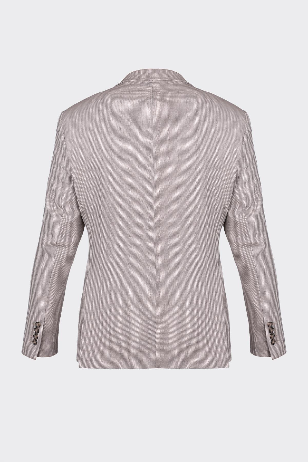 Açık Kahve Kapak Cepli Smart Casual Ceket