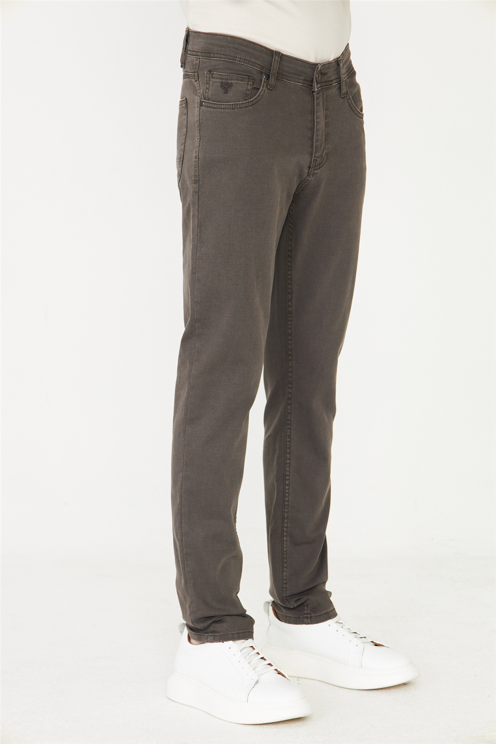 Haki Doğal Tonlu Günlük Kullanım Jean