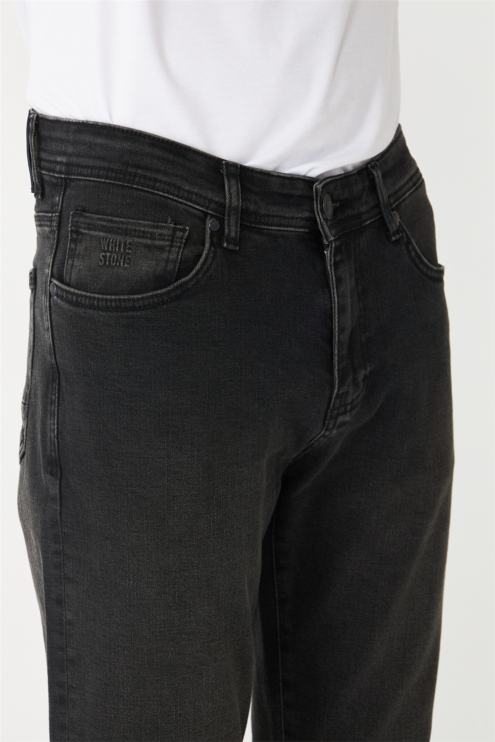 Antrasit Düz Kesim Modern Jean