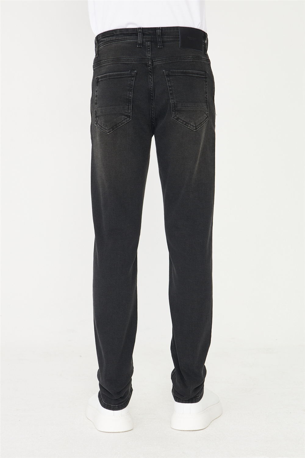 Antrasit Düz Kesim Modern Jean