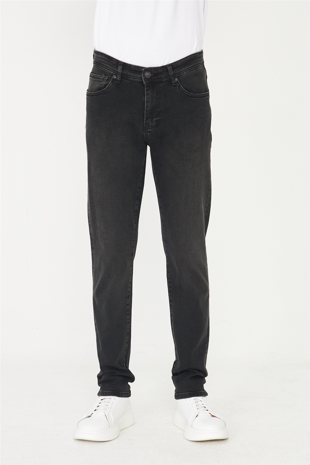 Antrasit Düz Kesim Modern Jean