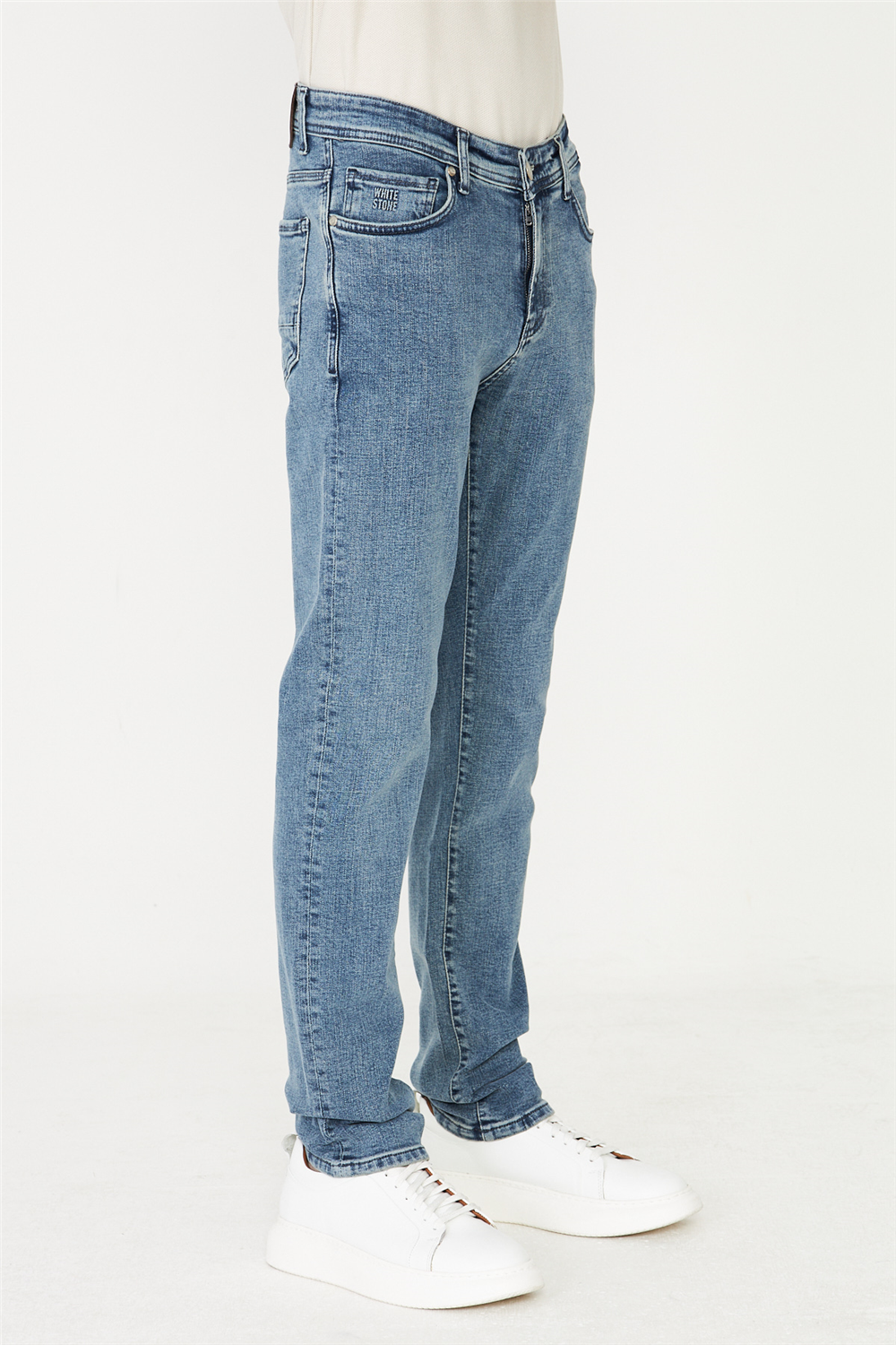 Mavi Düz Kesim Modern Jean Pantolon