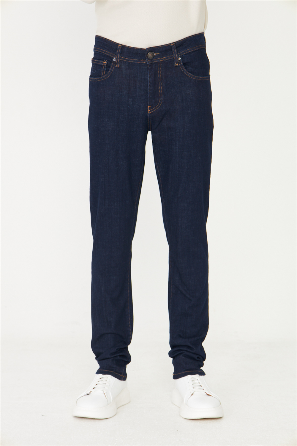 Lacivert Klasik Denim Erkek Jean Pantolon