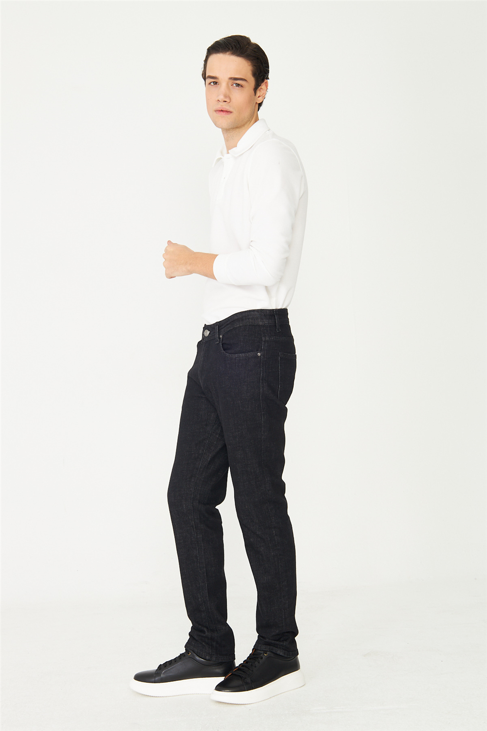 Siyah Premium Denim Erkek Jean Pantolon