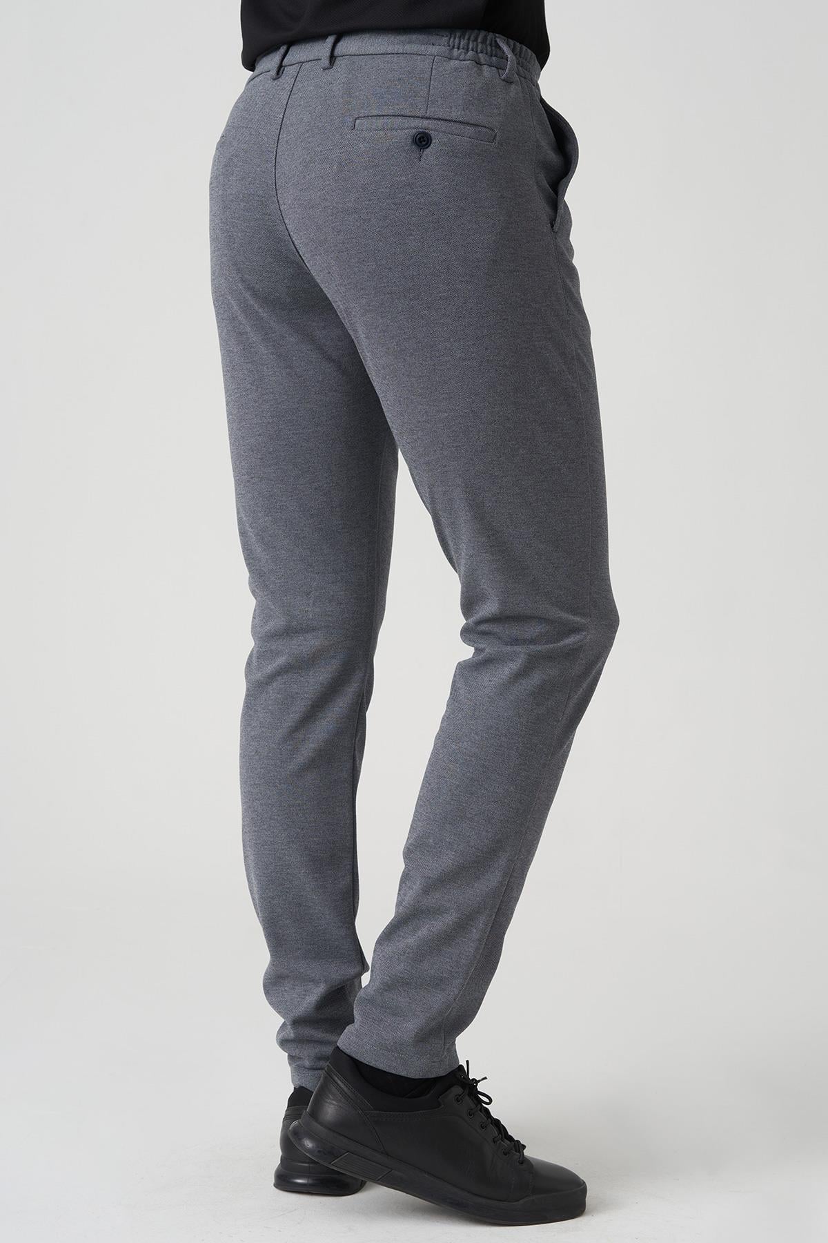 White Stone Barcelos P1035 Regular Fit Semanta Likralı Orme Jogger Pantolon Laci