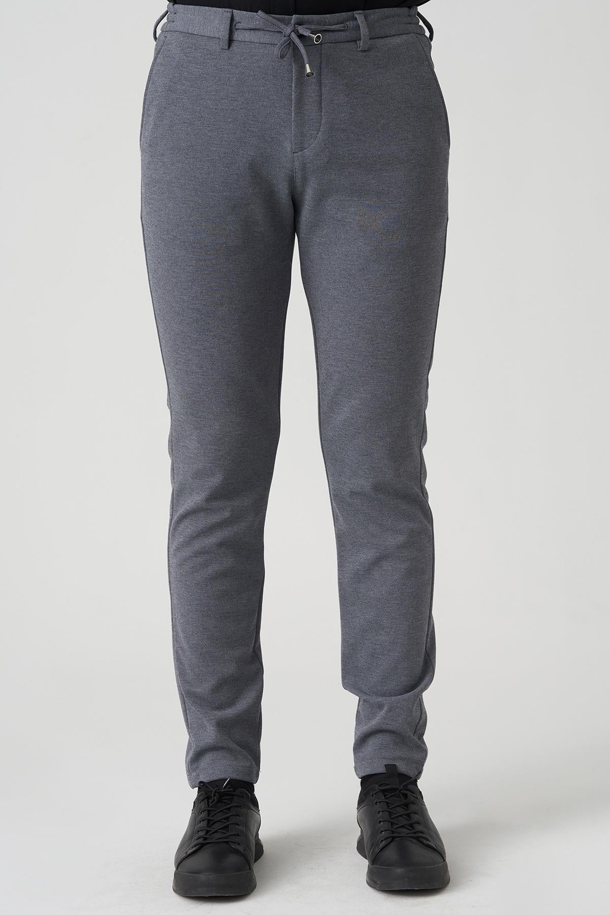 White Stone Barcelos P1035 Regular Fit Semanta Likralı Orme Jogger Pantolon Laci