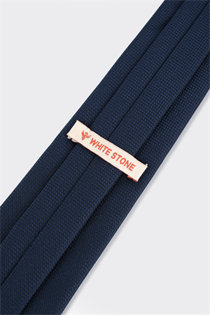 Lacivert Kuş Gözü Desenli Kravat