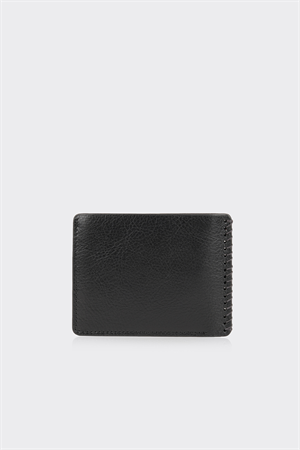 Siyah Premium Yatay Deri Erkek Cüzdan