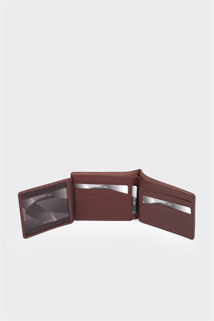 Kahverengi Premium Yatay Deri Erkek Cüzdan
