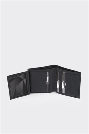 Siyah Premium Dikey Deri Erkek Cüzdan