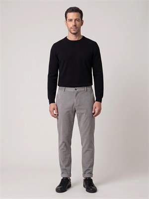 Açık Gri Regular Fit Kadife Jogger Spor Pantolon