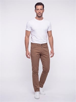 Açık Kahverengi Dynamic Fit Erkek Chino Pantolon
