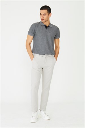 Antrasit Modern Kesim Polo Yaka Erkek T-Shirt