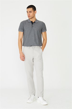 Antrasit Modern Kesim Polo Yaka Erkek T-Shirt