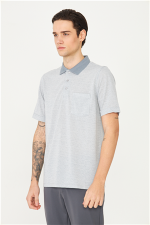 Antrasit Polo Yaka T-Shirt 