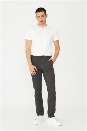 Antrasit Smart Casual Erkek Chino Pantolon