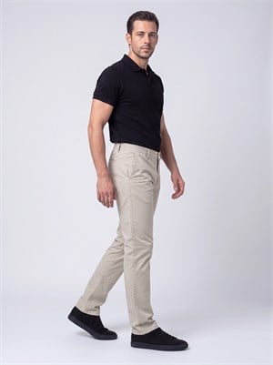 Bej Dynamic Fit Yandan Lastikli Erkek Jogger Pantolon