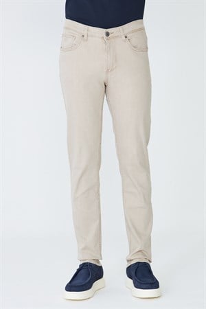 Bej Erkek Gabardin Spor Pantolon
