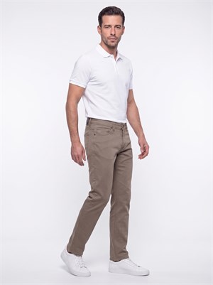 Bej Regular Fit Erkek Chino Pantolon