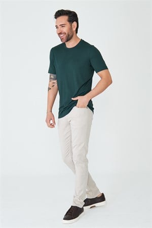 Bej Tencel Kumaş Yazlık Erkek Chino Pantolon