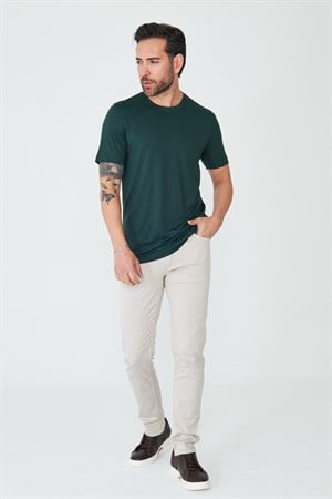 Bej Tencel Kumaş Yazlık Erkek Chino Pantolon