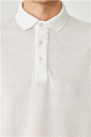 Beyaz Polo Yaka T-Shirt 