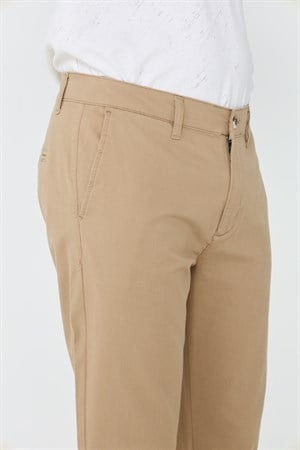 Camel Rengi Dynamic Fit Erkek Chino Pantolon