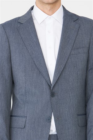 Füme Dokulu Modern Kesim Takım Elbise