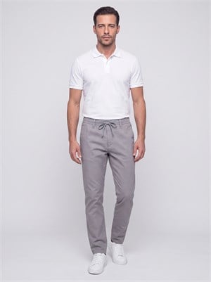 Gri Belden Bağlamalı Dynamic Fit Erkek Jogger Pantolon