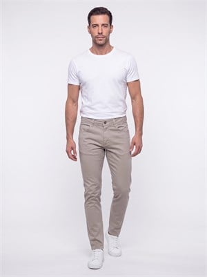 Gri Dynamic Fit Erkek Chino Pantolon