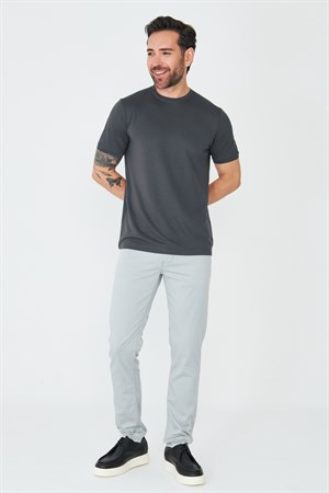 Gri Tencel Kumaş Erkek Yazlık Chino Pantolon
