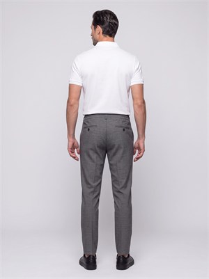 Gri Yandan Lastikli Regular Fit Erkek Jogger Pantolon