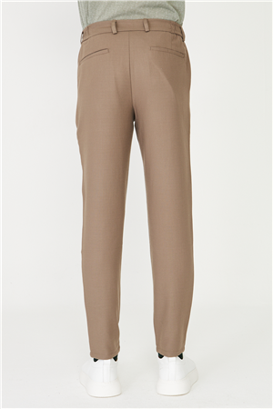Haki Modern Kesim Bağcıklı Smart Casual Jogger Pantolon