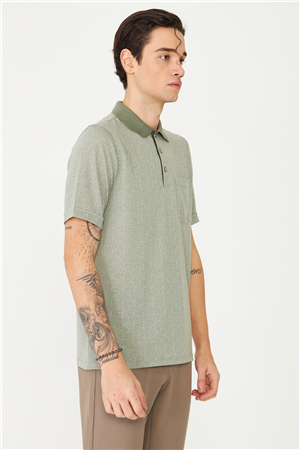 Haki Polo Yaka T-Shirt 