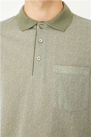 Haki Polo Yaka T-Shirt 