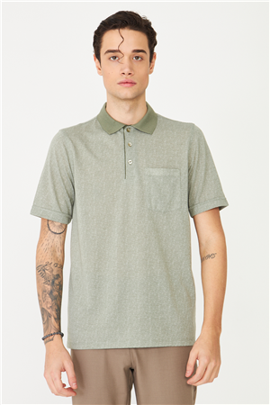 Haki Polo Yaka T-Shirt 
