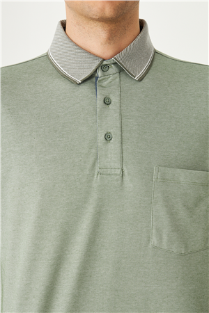 Haki Polo Yaka T-Shirt 