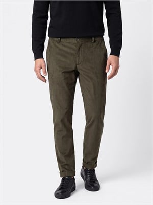 Haki Regular Fit Kadife Jogger Spor Pantolon