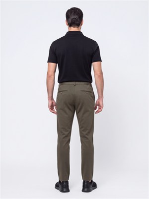 Haki Yandan Cepli Slim Fit Jogger Spor Pantolon
