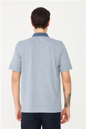 İndigo Polo Yaka T-Shirt 