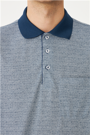 İndigo Polo Yaka T-Shirt 
